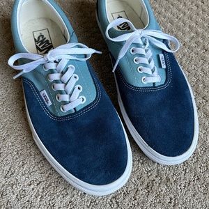 Vans blue suede and canvas shoes